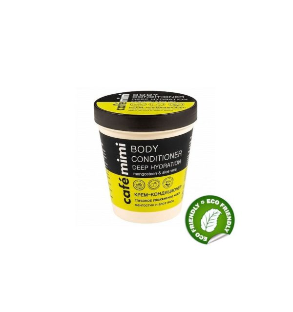 Kondycjoner do Ciała Głęboko Nawilżający do Przesuszonej Skóry, Mangostan, Aloes, Cafe Mimi 220 ml.