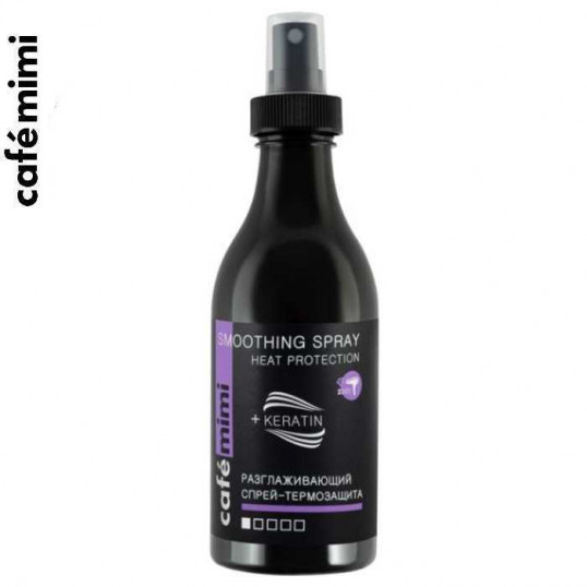 Termoochronny Spray do Włosów Z KERATYNĄ Wygładzenie, Cafe Mimi, 150 ml 1 Termoochronny Spray do Włosów Z KERATYNĄ Wygładzenie, Cafe Mimi, 150 ml