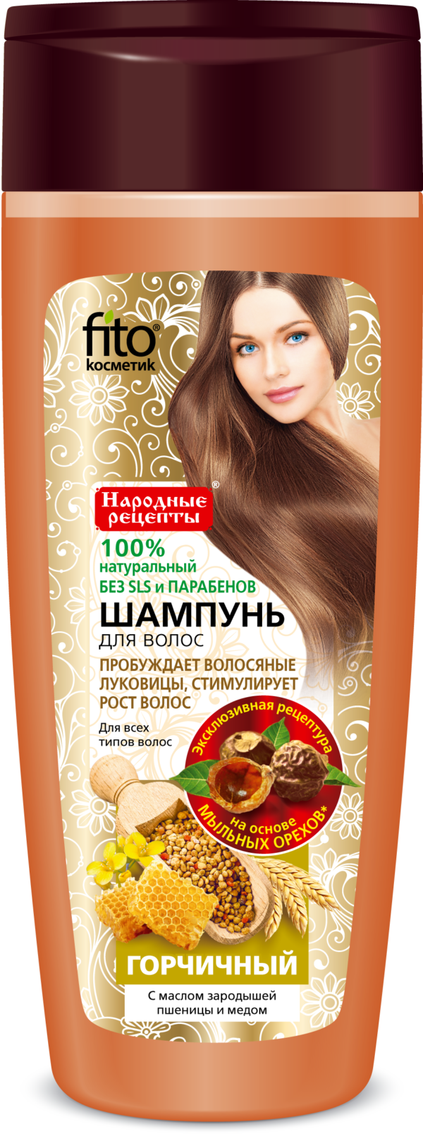 Szampon Gorczycowy Stymulujący Wzrost Włosów do Wszystkich Rodzajów Włosów Fitokosmetik 270 ml