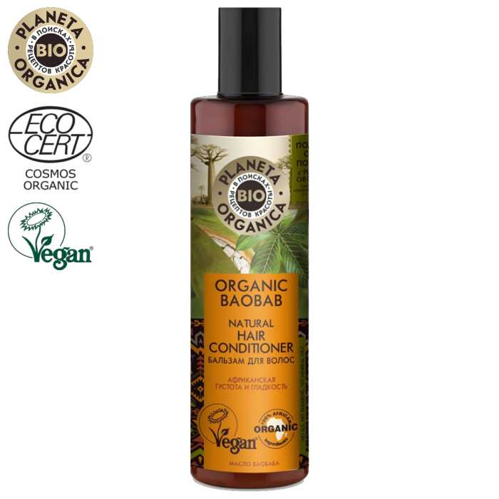 Naturalny balsam do włosów ORGANIC BAOBAB - Egzotyczna gładkość i miękkość 280 ml Planeta Organica 1 Naturalny balsam do włosów ORGANIC BAOBAB - Egzotyczna gładkość i miękkość 280 ml Planeta Organica
