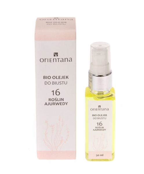 Naturalny Olejek do Pielęgnacji Biustu 16 Roślin Ajurwedy, 50ml ORIENTANA 1 Naturalny Olejek do Pielęgnacji Biustu 16 Roślin Ajurwedy, 50ml ORIENTANA