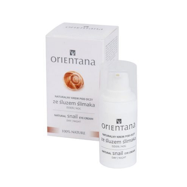 Naturalny krem pod oczy ze śluzem ślimaka, 15 ml Orientana 1 Naturalny krem pod oczy ze śluzem ślimaka, 15 ml Orientana