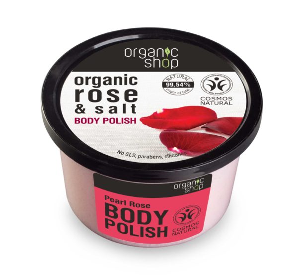 Organiczny Peeling do Ciała Perłowa Róża 250 ml